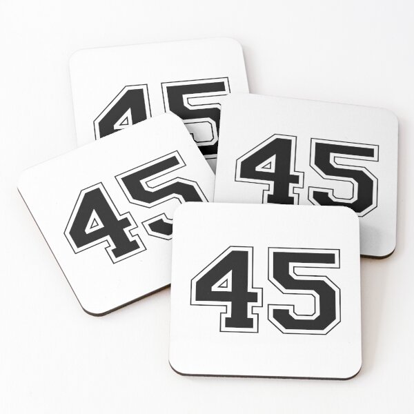 Item preview, 45 Number - Varsity Sports Jersey - Black Color designed and sold by Void Script.