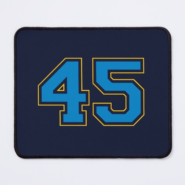 Item preview, 45 Number - Varsity Sports Jersey - Black Color designed and sold by Void Script.