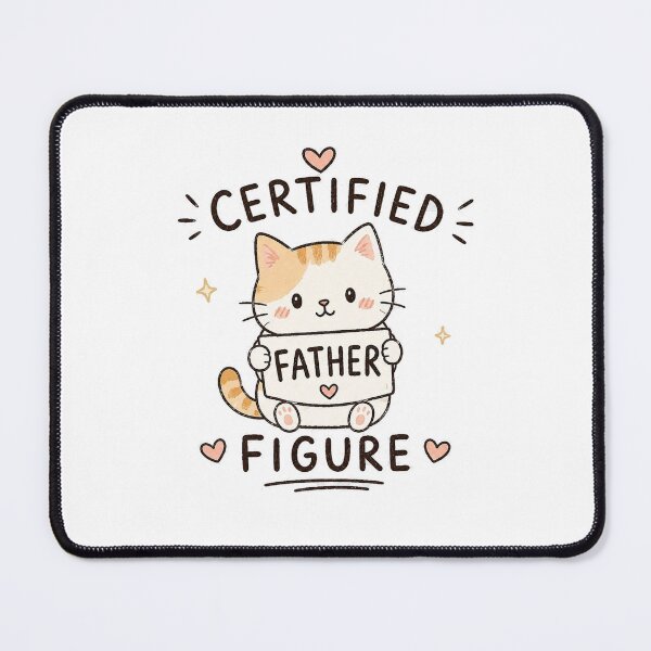 Item preview, Certified Father Figure  Funny Dad Gift Cat Lover designed and sold by slestore.