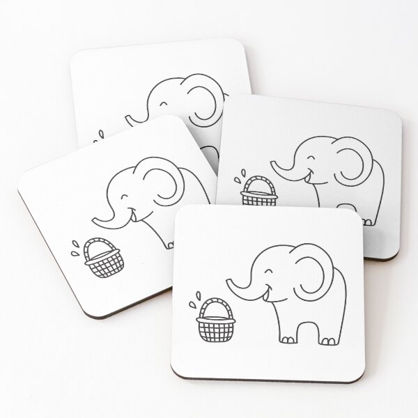 Item preview, Elephant Trunk Reaching Into Basket designed and sold by rasagamastore.