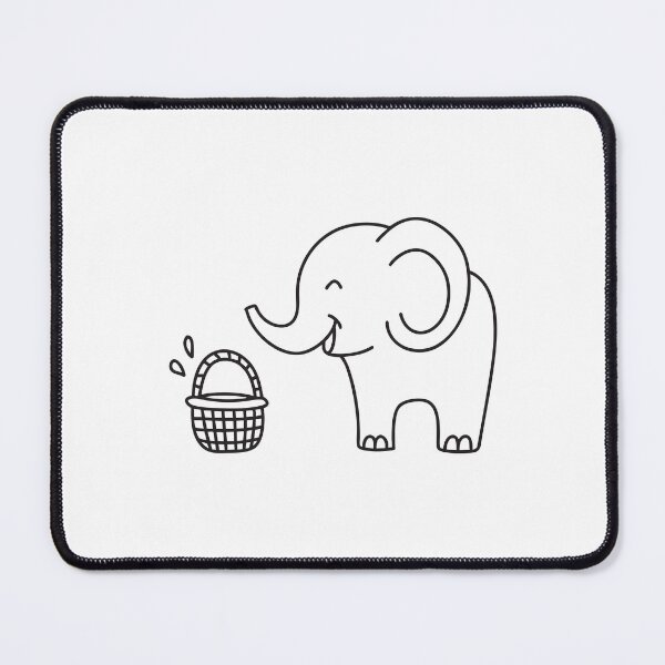 Item preview, Elephant Trunk Reaching Into Basket designed and sold by rasagamastore.