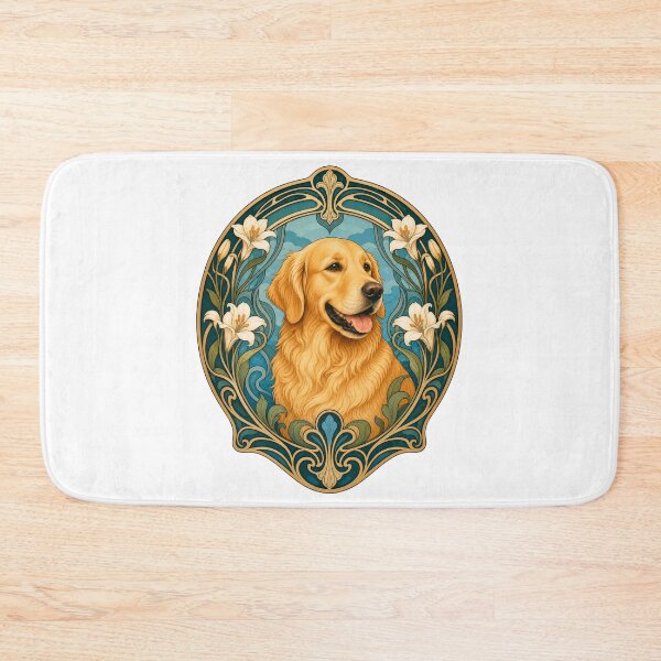 Item preview, Golden Retriever Art Nouveau Dog Lover Vintage Art designed and sold by AntiqueImages.