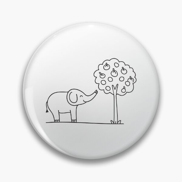 Item preview, Elephant Trunk Reaching Tree Fruit designed and sold by rasagamastore.