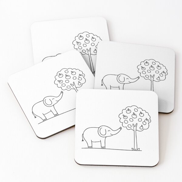 Item preview, Elephant Trunk Reaching Tree Fruit designed and sold by rasagamastore.
