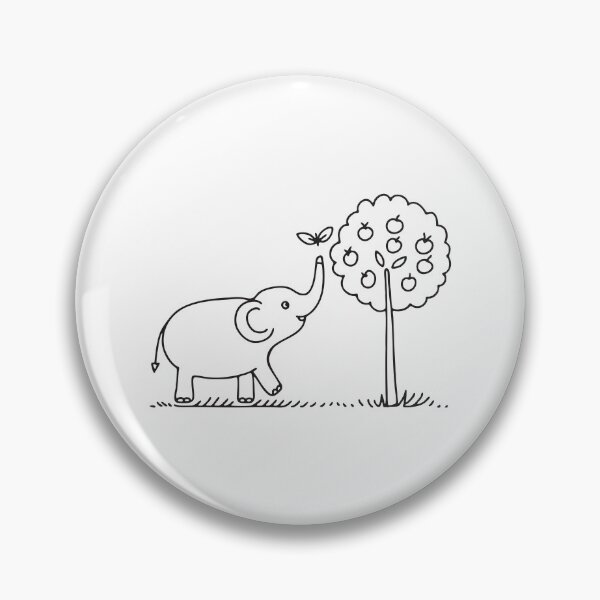 Item preview, Elephant Trunk Touching Tree Fruit designed and sold by rasagamastore.