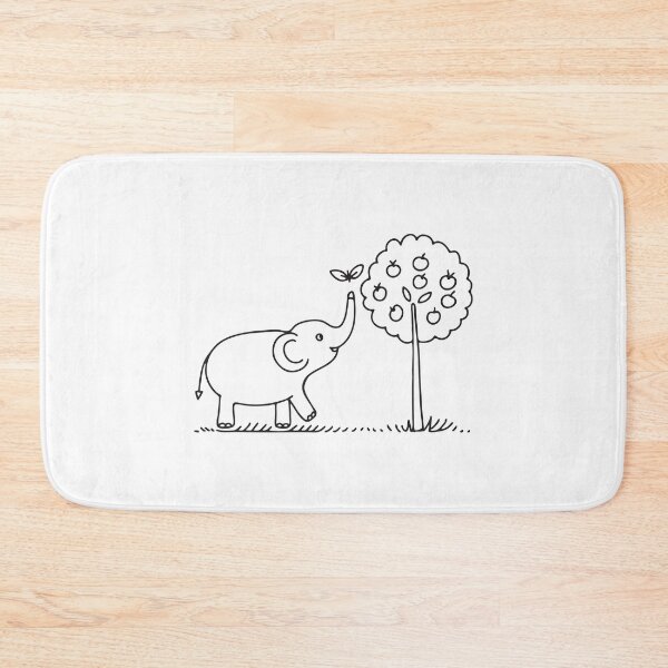 Item preview, Elephant Trunk Touching Tree Fruit designed and sold by rasagamastore.