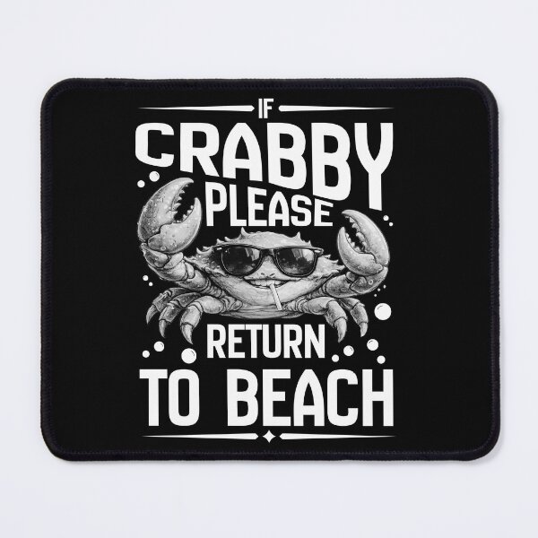 Item preview, If Crabby Please Return To The Beach Funny Coastal Crab Lover Summer Vacation T-Shirt designed and sold by Teetreasure2.