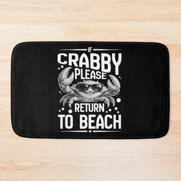 Item preview, If Crabby Please Return To The Beach Funny Coastal Crab Lover Summer Vacation T-Shirt designed and sold by Teetreasure2.