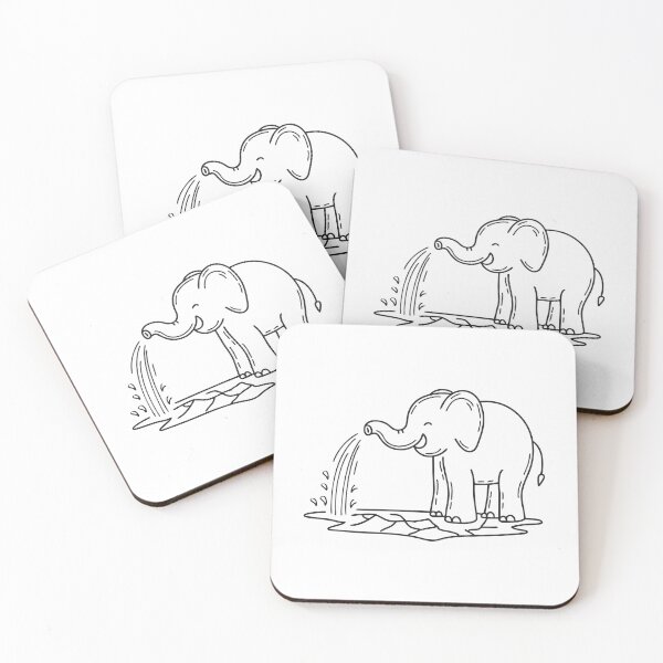 Item preview, Elephant Trunk Spraying Water on Ground designed and sold by rasagamastore.