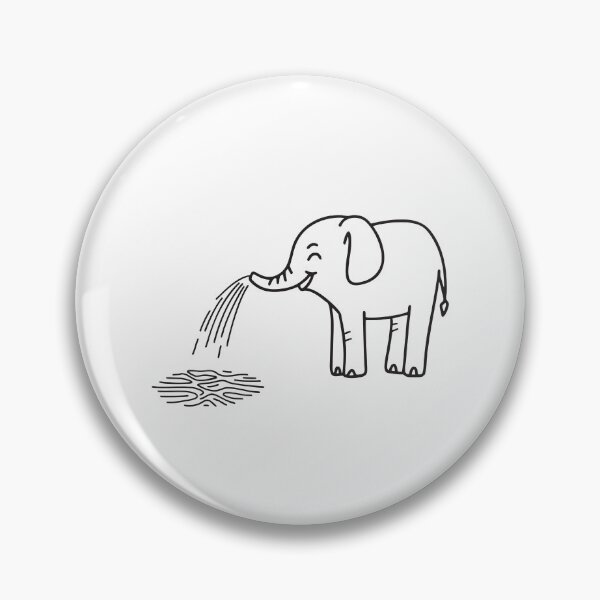Item preview, Elephant Trunk Squirting Water on Soil designed and sold by rasagamastore.