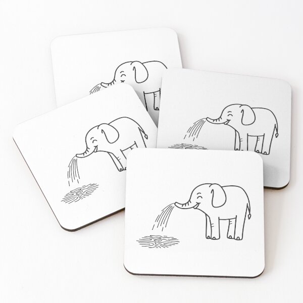 Item preview, Elephant Trunk Squirting Water on Soil designed and sold by rasagamastore.