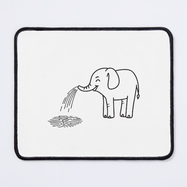 Item preview, Elephant Trunk Squirting Water on Soil designed and sold by rasagamastore.