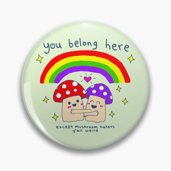 Item preview, You Belong Here Kawaii Mushroom Rainbow designed and sold by Doodlywood.