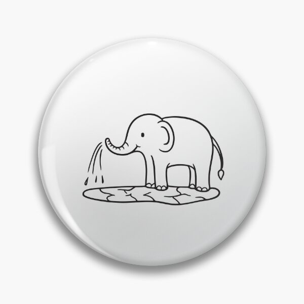 Item preview, Elephant Trunk Spraying Water onto Ground designed and sold by rasagamastore.