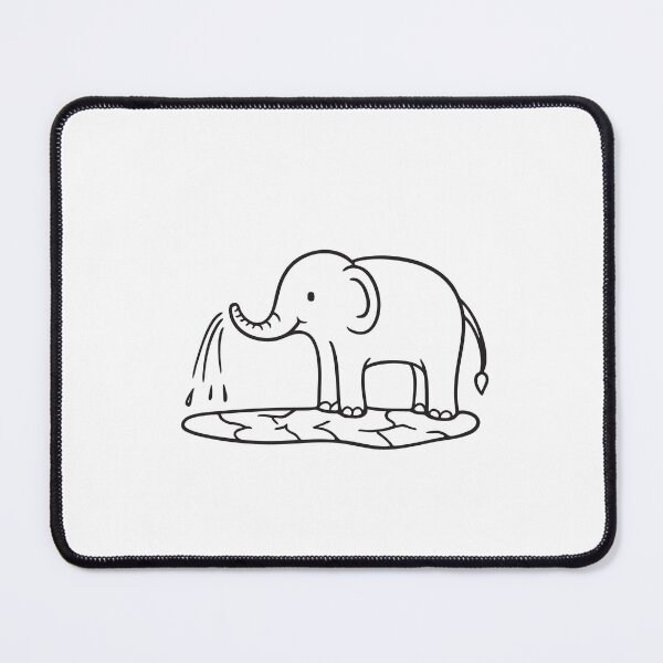 Item preview, Elephant Trunk Spraying Water onto Ground designed and sold by rasagamastore.