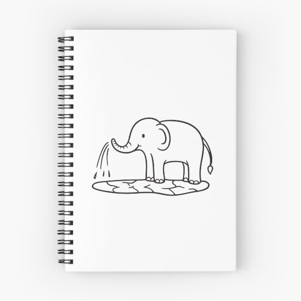 Item preview, Elephant Trunk Spraying Water onto Ground designed and sold by rasagamastore.