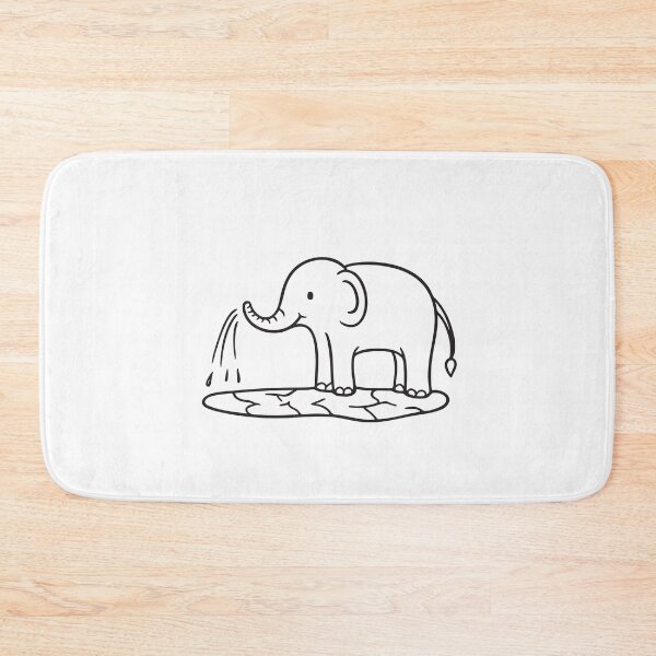 Item preview, Elephant Trunk Spraying Water onto Ground designed and sold by rasagamastore.