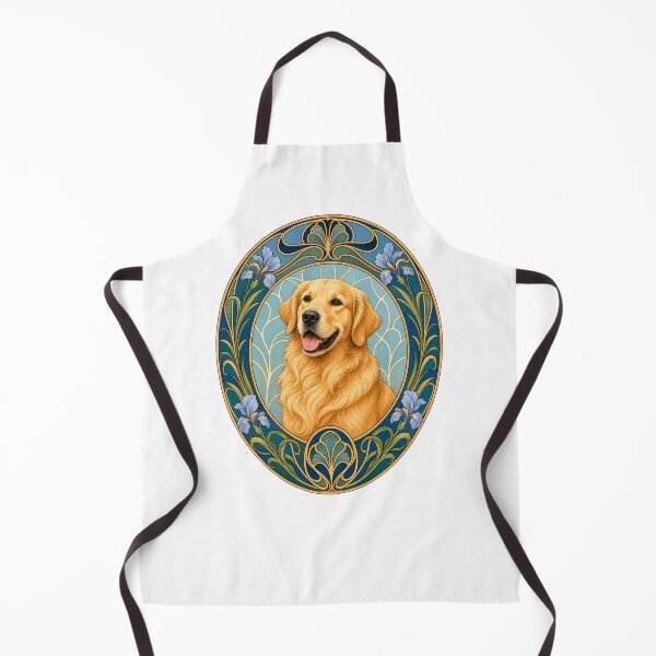 Item preview, Retriever Art Nouveau Dog Mom Dad designed and sold by AntiqueImages.