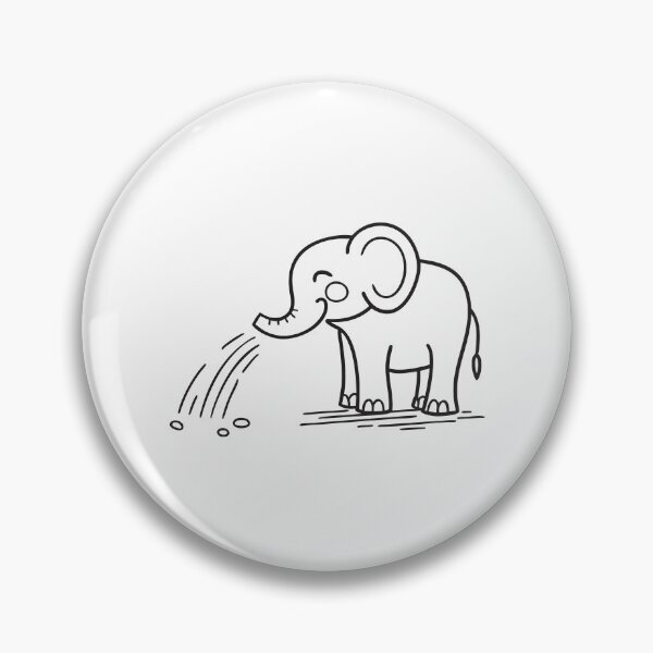 Item preview, Elephant Trunk Releasing Water on Dry Land designed and sold by rasagamastore.