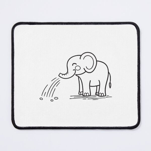 Item preview, Elephant Trunk Releasing Water on Dry Land designed and sold by rasagamastore.
