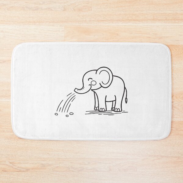 Item preview, Elephant Trunk Releasing Water on Dry Land designed and sold by rasagamastore.