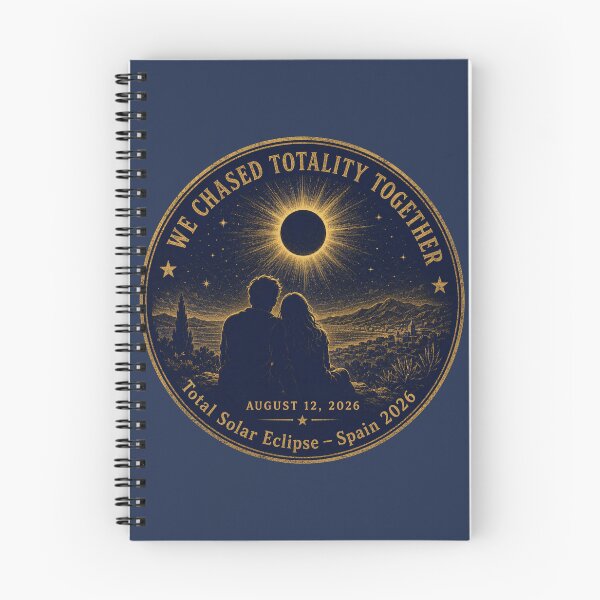 Item preview, We Chased Totality Together Eclipse Spain 2026 designed and sold by CalmCapy Co.
