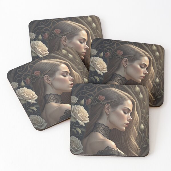 Item preview, Beautiful Woman with Flowers designed and sold by PAULINE.LUMINA.