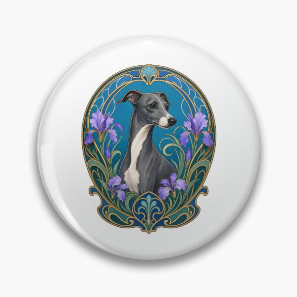 Item preview, Art Nouveau Whippet or Italian Greyhound designed and sold by AntiqueImages.