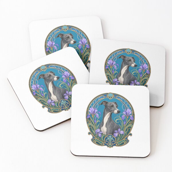 Item preview, Art Nouveau Whippet or Italian Greyhound designed and sold by AntiqueImages.