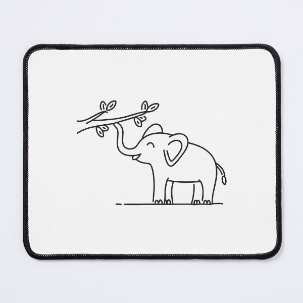 Item preview, Elephant Trunk Touching Tree Branch designed and sold by rasagamastore.