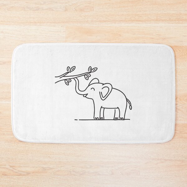Item preview, Elephant Trunk Touching Tree Branch designed and sold by rasagamastore.