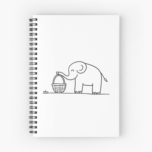 Artikelvorschau, Elefant greift mit dem Rüssel in den Korb entworfen und verkauft von rasagamastore.
