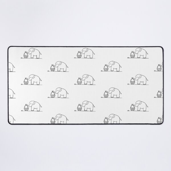 Item preview, Elephant Reaching into Basket with Trunk designed and sold by rasagamastore.