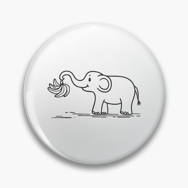 Item preview, Elephant Trunk Grabbing Bunch of Bananas designed and sold by rasagamastore.