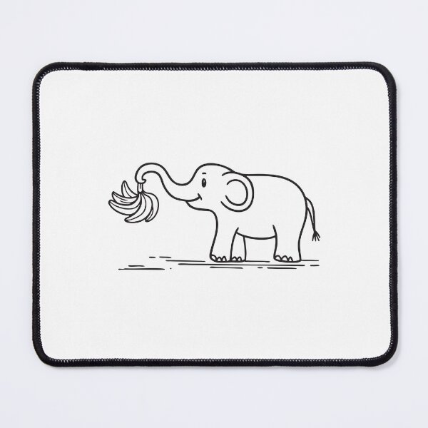 Item preview, Elephant Trunk Grabbing Bunch of Bananas designed and sold by rasagamastore.