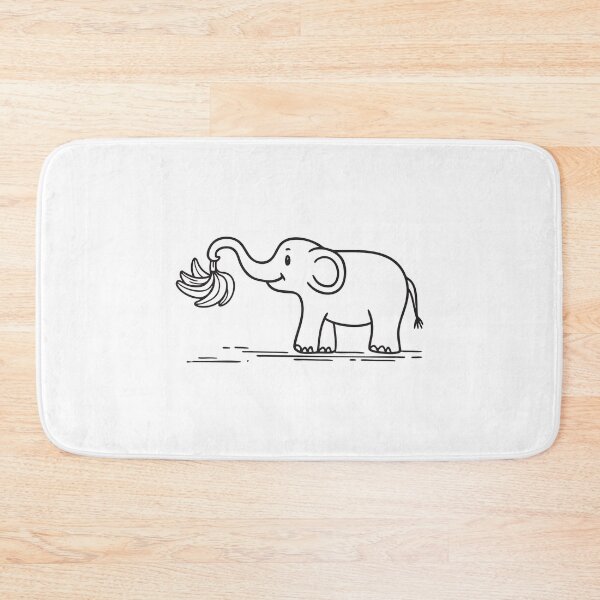 Item preview, Elephant Trunk Grabbing Bunch of Bananas designed and sold by rasagamastore.