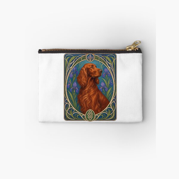 Artikelvorschau, Irischer Setter Hund Jugendstil Blumen Vintage entworfen und verkauft von AntiqueImages.