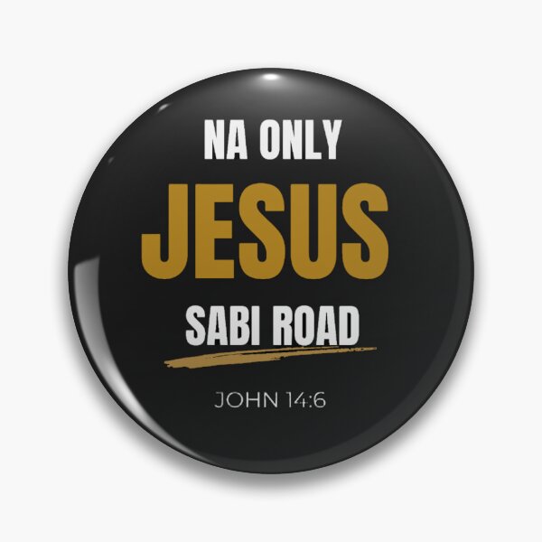 Item preview, NA ONLY JESUS SABI ROAD | Faith-Based Christian Quote Design | Jesus Is The Way Inspirational Typography designed and sold by QuietRootStudio.