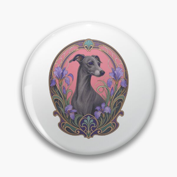 Item preview, Italian Greyhound Art Nouveau Floral Dog Mom designed and sold by AntiqueImages.