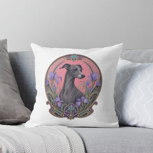 Item preview, Italian Greyhound Art Nouveau Floral Dog Mom designed and sold by AntiqueImages.
