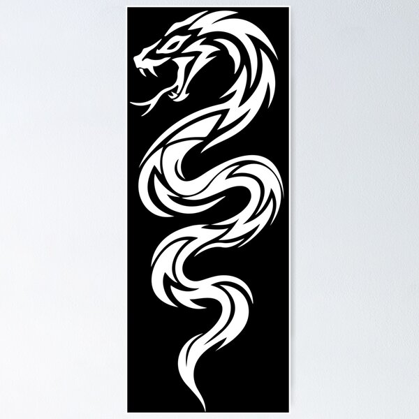 Item preview, Snake tribal white designed and sold by QuanntixArt.