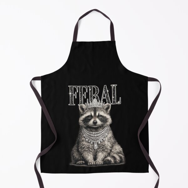 Item preview, Funny Feral Raccoon Queen Crowned Wildlife Funny Statement Art designed and sold by elderberry.