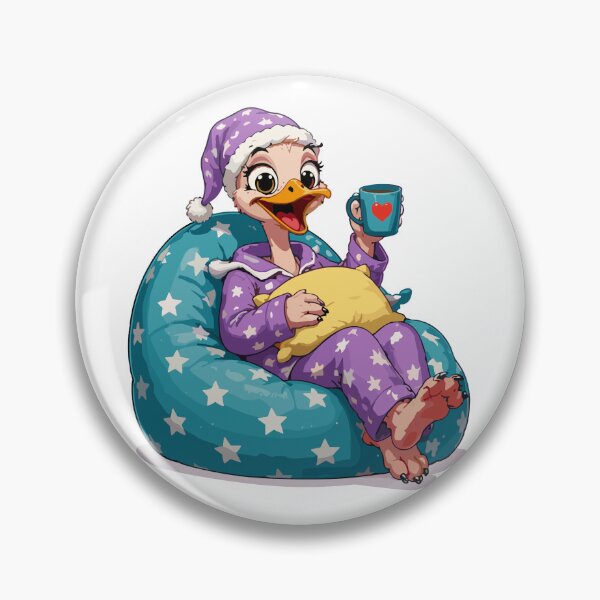 Item preview, Sleepy Ostrich with Coffee designed and sold by Krincydigitalart.