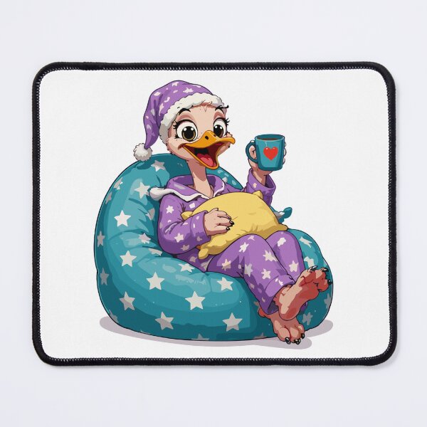 Item preview, Sleepy Ostrich with Coffee designed and sold by Krincydigitalart.