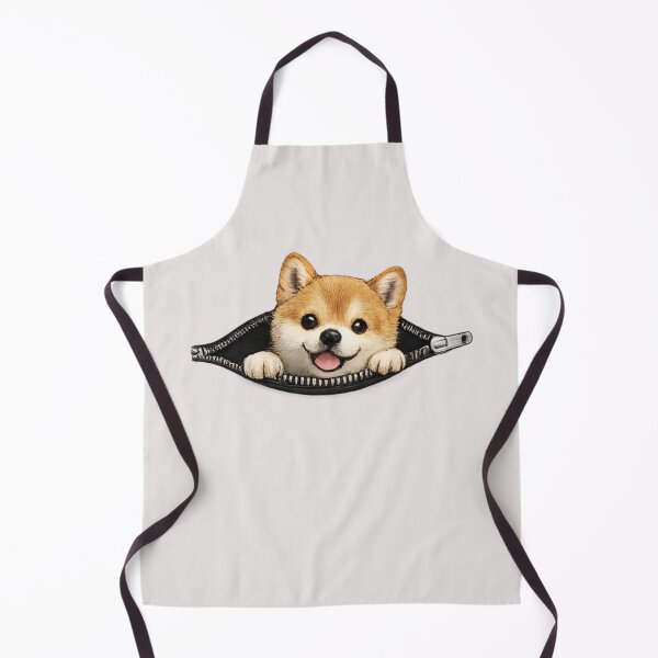 Item preview, Shiba Inu Peeking Through Zipper Kawaii Dog Lover Graphic designed and sold by PoojaArtLab.