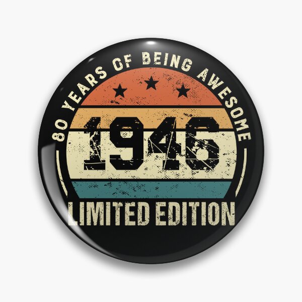 Item preview, Vintage 1946 Birthday Retro Distressed 80th Bday designed and sold by Y-Vibes.