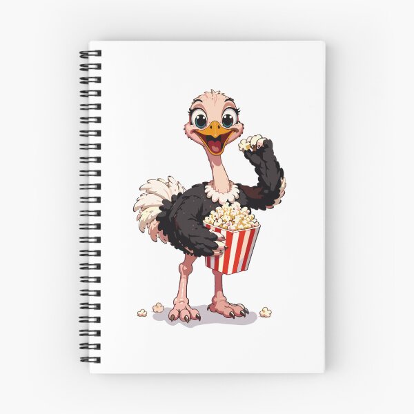 Item preview, Popcorn Lover Ostrich designed and sold by Krincydigitalart.