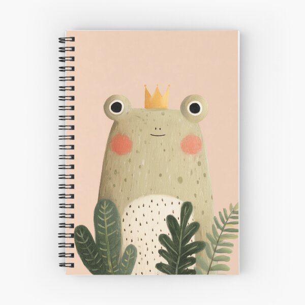 Item preview, Whimsical Crowned Frog Illustration – Cute Woodland Animal Nursery designed and sold by Studio Remier.