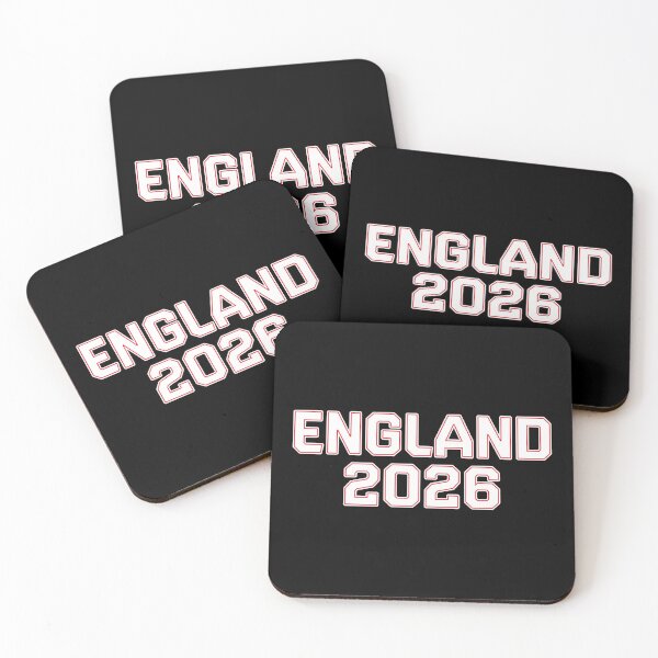 Item preview, England 2026 World Cup (White with Red & White Outline) designed and sold by STUDIO-72.