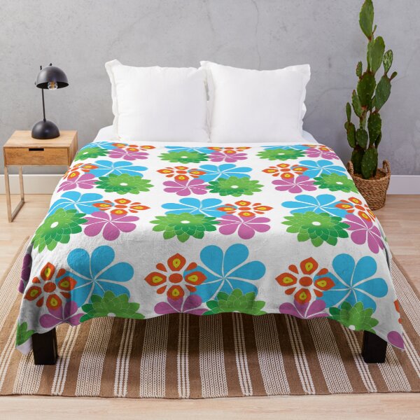 Item preview, Cute vibrant floral seamless pattern vector illustration on white background designed and sold by AjjimaJKM.